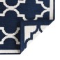 vidaXL Tappeto da Esterno Navy e Bianco 100x200 cm Design Reversibile vidaXL Tappeto da Esterno Navy e Bianco 100x200 cm Design Reversibile