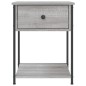 vidaXL Comodino Grigio Sonoma 44x45x58 cm in Legno Multistrato