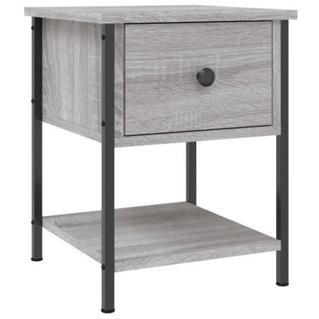 vidaXL Comodino Grigio Sonoma 34x35,5x45 cm in Legno Multistrato