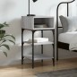 vidaXL Comodino Grigio Sonoma 35x34,5x70 cm in Legno Multistrato vidaXL Comodino Grigio Sonoma 35x34,5x70 cm in Legno Multistrato