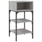vidaXL Comodino Grigio Sonoma 35x34,5x70 cm in Legno Multistrato vidaXL Comodino Grigio Sonoma 35x34,5x70 cm in Legno Multistrato