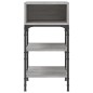 vidaXL Comodino Grigio Sonoma 35x34,5x70 cm in Legno Multistrato vidaXL Comodino Grigio Sonoma 35x34,5x70 cm in Legno Multistrato