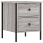 vidaXL Comodino Grigio Sonoma 40x42x50 cm in Legno Multistrato vidaXL Comodino Grigio Sonoma 40x42x50 cm in Legno Multistrato