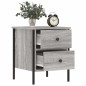 vidaXL Comodino Grigio Sonoma 40x42x50 cm in Legno Multistrato vidaXL Comodino Grigio Sonoma 40x42x50 cm in Legno Multistrato
