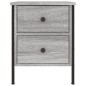 vidaXL Comodino Grigio Sonoma 40x42x50 cm in Legno Multistrato vidaXL Comodino Grigio Sonoma 40x42x50 cm in Legno Multistrato