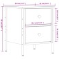 vidaXL Comodino Grigio Sonoma 40x42x50 cm in Legno Multistrato vidaXL Comodino Grigio Sonoma 40x42x50 cm in Legno Multistrato