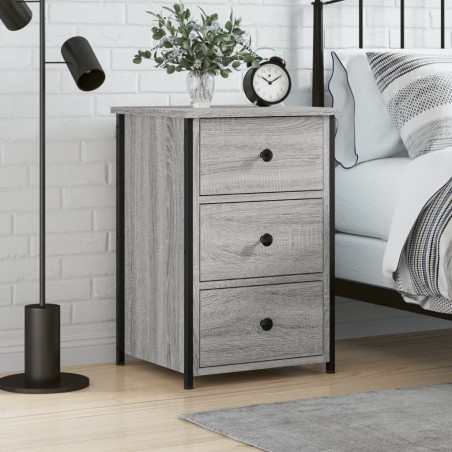 vidaXL Comodino Grigio Sonoma 40x36x60 cm in Legno Multistrato