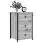 vidaXL Comodino Grigio Sonoma 40x36x60 cm in Legno Multistrato vidaXL Comodino Grigio Sonoma 40x36x60 cm in Legno Multistrato