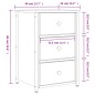 vidaXL Comodino Grigio Sonoma 40x36x60 cm in Legno Multistrato vidaXL Comodino Grigio Sonoma 40x36x60 cm in Legno Multistrato