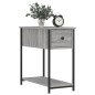 vidaXL Comodino Grigio Sonoma 30x60x60 cm in Legno Multistrato vidaXL Comodino Grigio Sonoma 30x60x60 cm in Legno Multistrato