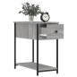 vidaXL Comodino Grigio Sonoma 30x60x60 cm in Legno Multistrato vidaXL Comodino Grigio Sonoma 30x60x60 cm in Legno Multistrato