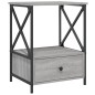 vidaXL Comodino Grigio Sonoma 50x41x65 cm in Legno Multistrato vidaXL Comodino Grigio Sonoma 50x41x65 cm in Legno Multistrato