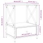 vidaXL Comodino Grigio Sonoma 50x41x65 cm in Legno Multistrato vidaXL Comodino Grigio Sonoma 50x41x65 cm in Legno Multistrato