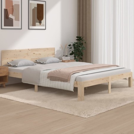vidaXL Giroletto 150x200 cm 5FT King Size in Legno Massello di Pino