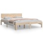 vidaXL Giroletto 150x200 cm 5FT King Size in Legno Massello di Pino vidaXL Giroletto 150x200 cm 5FT King Size in Legno Massello di Pino