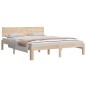 vidaXL Giroletto 150x200 cm 5FT King Size in Legno Massello di Pino vidaXL Giroletto 150x200 cm 5FT King Size in Legno Massello di Pino