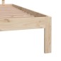 vidaXL Giroletto 150x200 cm 5FT King Size in Legno Massello di Pino vidaXL Giroletto 150x200 cm 5FT King Size in Legno Massello di Pino