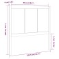 vidaXL Testiera Bianca 105,5x4x100 cm in Legno Massello di Pino vidaXL Testiera Bianca 105,5x4x100 cm in Legno Massello di Pino