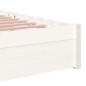 vidaXL Giroletto Bianco 90x190 cm in Legno Massello di Pino vidaXL Giroletto Bianco 90x190 cm in Legno Massello di Pino