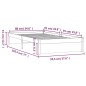 vidaXL Giroletto Bianco 90x190 cm in Legno Massello di Pino vidaXL Giroletto Bianco 90x190 cm in Legno Massello di Pino