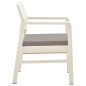 vidaXL Set Salotto da Giardino 3 pz in Plastica Bianco vidaXL Set Salotto da Giardino 3 pz in Plastica Bianco