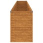 vidaXL Fioriera Rialzata da Giardino 578x50x69 cm in Acciaio Corten