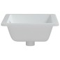 vidaXL Lavandino da Bagno Bianco 46,5x35x18 cm Rettangolare Ceramica vidaXL Lavandino da Bagno Bianco 46,5x35x18 cm Rettangolare Ceramica