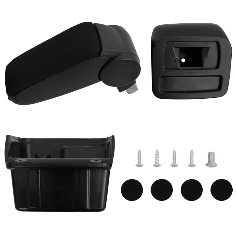 vidaXL Bracciolo per Auto Nero 15x31x(28-44) cm in ABS vidaXL Bracciolo per Auto Nero 15x31x(28-44) cm in ABS