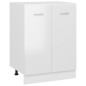 Armadio Inferiore Bianco Lucido 60x46x81,5 cm in Truciolato Armadio Inferiore Bianco Lucido 60x46x81,5 cm in Truciolato