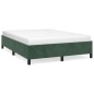 vidaXL Giroletto Verde Scuro 140x200 cm in Velluto