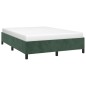 vidaXL Giroletto Verde Scuro 140x200 cm in Velluto
