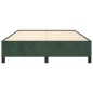vidaXL Giroletto Verde Scuro 140x200 cm in Velluto
