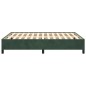 vidaXL Giroletto Verde Scuro 140x200 cm in Velluto