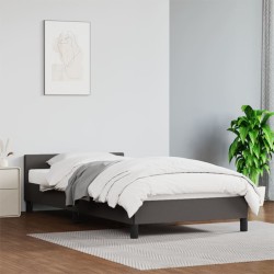 vidaXL Giroletto con Testiera Crema 90x200 cm in Similpelle