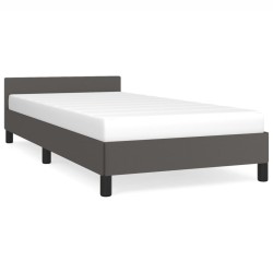 vidaXL Giroletto con Testiera Crema 90x200 cm in Similpelle