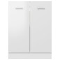 Armadio Inferiore Bianco Lucido 60x46x81,5 cm in Truciolato Armadio Inferiore Bianco Lucido 60x46x81,5 cm in Truciolato