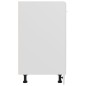Armadio Inferiore Bianco Lucido 60x46x81,5 cm in Truciolato Armadio Inferiore Bianco Lucido 60x46x81,5 cm in Truciolato