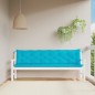 vidaXL Cuscini per Panca da Giardino 2 pz Turchese 200x50x7 cm Tessuto vidaXL Cuscini per Panca da Giardino 2 pz Turchese 200x50x7 cm Tessuto