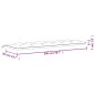vidaXL Cuscini per Panca da Giardino 2 pz Turchese 200x50x7 cm Tessuto vidaXL Cuscini per Panca da Giardino 2 pz Turchese 200x50x7 cm Tessuto