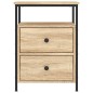 vidaXL Comodino Rovere Sonoma 44x45x60 cm in Legno Multistrato vidaXL Comodino Rovere Sonoma 44x45x60 cm in Legno Multistrato