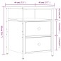 vidaXL Comodino Rovere Sonoma 44x45x60 cm in Legno Multistrato vidaXL Comodino Rovere Sonoma 44x45x60 cm in Legno Multistrato