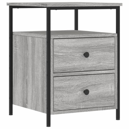 vidaXL Comodino Grigio Sonoma 44x45x60 cm in Legno Multistrato