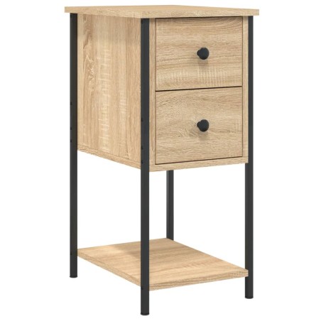 vidaXL Comodino Rovere Sonoma 32x42x70 cm in Legno Multistrato
