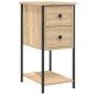 vidaXL Comodino Rovere Sonoma 32x42x70 cm in Legno Multistrato