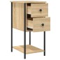 vidaXL Comodino Rovere Sonoma 32x42x70 cm in Legno Multistrato