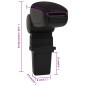 vidaXL Bracciolo per Auto Nero 12x32x(34-50) cm in ABS vidaXL Bracciolo per Auto Nero 12x32x(34-50) cm in ABS