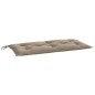 vidaXL Cuscino per Panca Tortora 100x50x7 cm in Tessuto Oxford