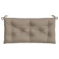 vidaXL Cuscino per Panca Tortora 100x50x7 cm in Tessuto Oxford