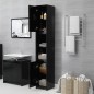 vidaXL Mobile da Bagno Nero 30x30x183,5 cm in Legno Multistrato vidaXL Mobile da Bagno Nero 30x30x183,5 cm in Legno Multistrato