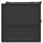 vidaXL Set Divani da Giardino 3 pz con Cuscini Nero in Polyrattan vidaXL Set Divani da Giardino 3 pz con Cuscini Nero in Polyrattan